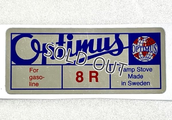 画像2: OPTIMUS 8R 後期型 オプティマスストーブ用 補修用ロゴデカール セット　リプレースメント ２枚組 (2)