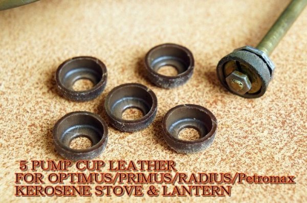 画像2: ケロシンプレッシャーストーブ・ランタン用　レザーポンプカップ　1個　（14.5/18mm）各種サイズあり　 (2)