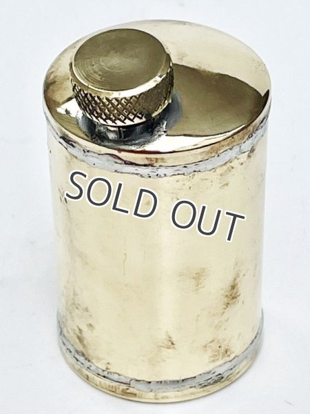 画像2: イギリス製 ヴィンテージ プレヒート用 スピリッツボトル 真鍮ボトル  (2)