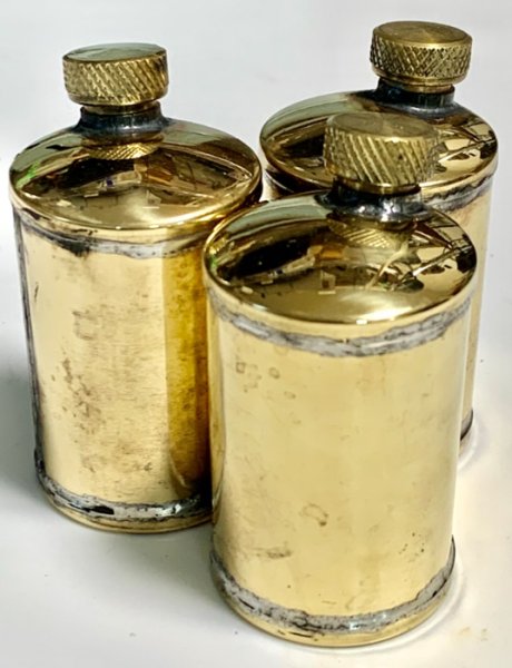 画像5: イギリス製　ヴィンテージ プレヒート用 スピリッツボトル　真鍮ボトル　 (5)