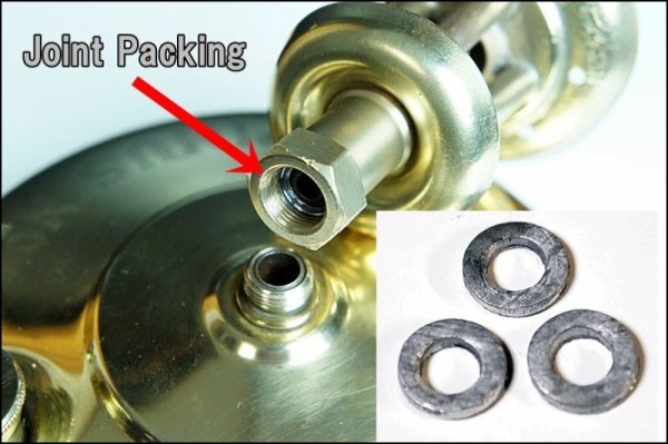 画像3: ケロシンストーブ ライジングチューブ用 リード（鉛）ジョイントパッキン ３枚　 各種サイズあり (3)