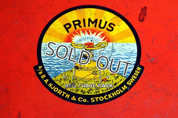 画像2: ヴィンテージプリムス補修用デカールシール　PRIMUS STOVE リプレースメント TIN BOX DECAL　5.5cm (2)