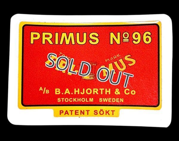 画像1: PRIMUS 96 補修用 デカールシール　PRIMUS STOVE リプレースメント TIN BOX DECAL (1)