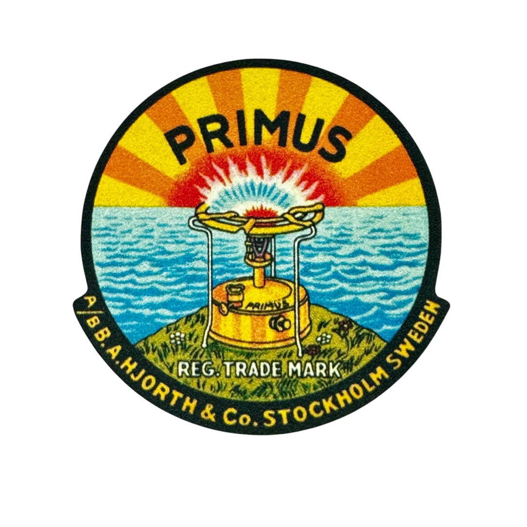 ヴィンテージプリムス補修用デカールシール　PRIMUS STOVE リプレースメント TIN BOX DECAL　5.5cm